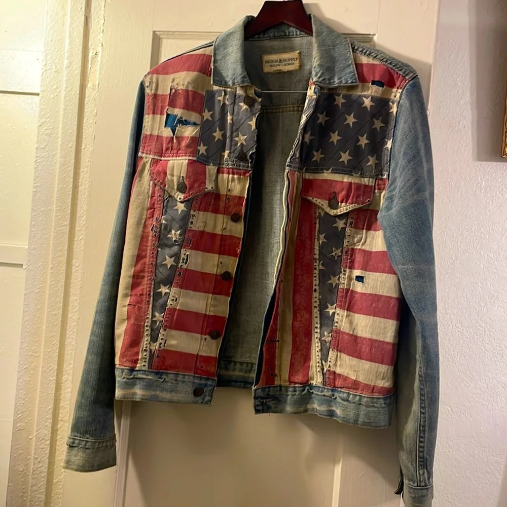 ジャケット・アウター DENIM&SUPPLY RALPH LAUREN Ralph Lauren Denim & Supply Women's Size XS Flag Trucker Jean